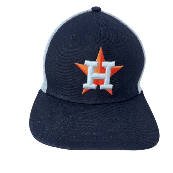 MLB Houston Astros New Era 9Fifty Trucker Hat Mens OSFM Blue White Cap - Picture 1 of 12